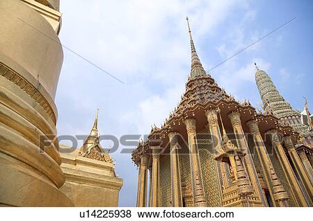 Stock Photo - Thailand, Bangkok, Grand Palais, Wat Phra Kaeo. Fotosearch