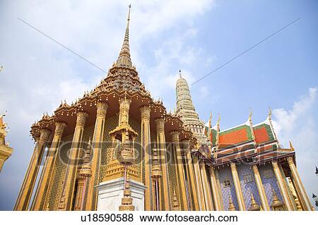 Stock Photo - Thailand, Bangkok, Grand Palais, Wat Phra Kaeo. Fotosearch