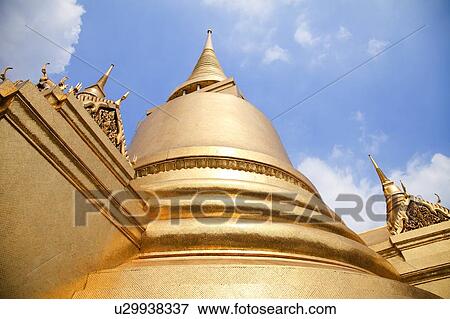 Stock Photo - Thailand, Bangkok, Grand Palais, Wat Phra Kaeo. Fotosearch