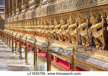 Thailand, Bangkok, Grand Palais, Wat Phra Kaeo View Large Photo Image Stock Photography - Thailand, Bangkok, Grand Palais, Wat Phra Kaeo. Fotosearch