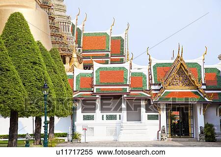 Stock Photography - Thailand, Bangkok, Grand Palais, Wat Phra Kaeo. Fotosearch