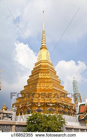 Stock Photography - Thailand, Bangkok, Grand Palais, Wat Phra Kaeo. Fotosearch