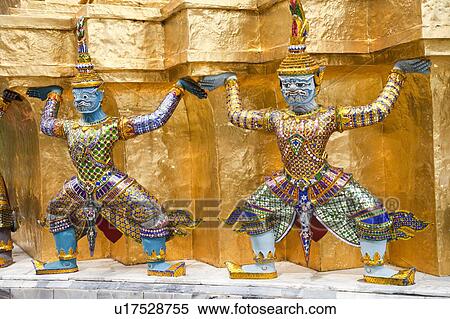 Stock Photography - Thailand, Bangkok, Grand Palais, Wat Phra Kaeo. Fotosearch