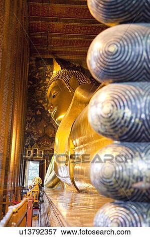 Thailand, Bangkok, Wat Pho View Large Photo Image Stock Photo - Thailand, Bangkok, Wat Pho. Fotosearch