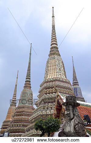Stock Image - Thailand, Bangkok, Wat Pho, Wat Pho. Fotosearch