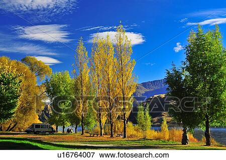 Stock Photo - Wanaka, South Island New Zealand. Fotosearch