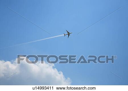 Airplane in the sky View Large Photo Image Stock Image - Airplane in the sky. Fotosearch