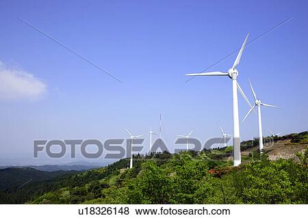 Aoyama highland windfarm View Large Photo Image Stock Photo - Aoyama highland windfarm. Fotosearch