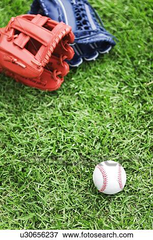 Baseball and baseball glove View Large Photo Image Stock Photo - Baseball and baseball glove. Fotosearch