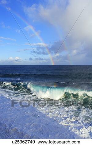 Beach and rainbow View Large Photo Image Stock Photo - Beach and rainbow. Fotosearch