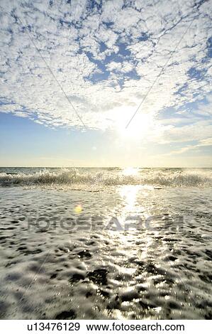 Beach and Sky View Large Photo Image Stock Photo - Beach and Sky. Fotosearch