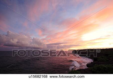 Beach at dusk View Large Photo Image Stock Photo - Beach at dusk. Fotosearch