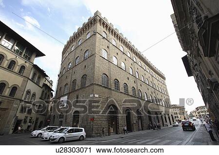 Stock Image - Building of Ferragamo Museum, Florence, Italy. Fotosearch