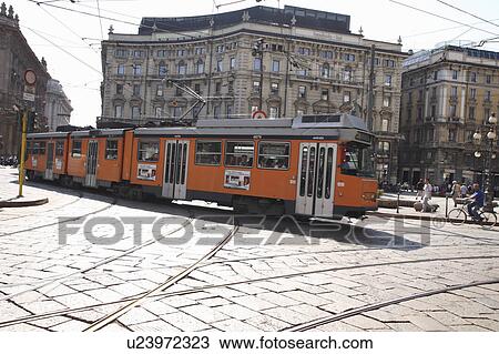 Cable Car in Milan View Large Photo Image Stock Image - Cable Car in Milan. Fotosearch