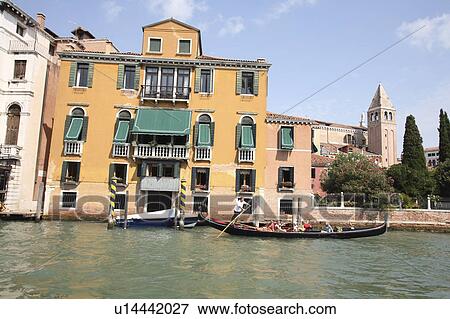 Stock Photo - Canal and cityscape. Fotosearch