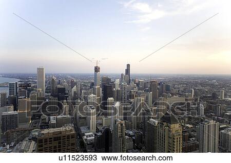 Chicago Skyline View Large Photo Image Stock Image - Chicago Skyline. Fotosearch