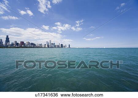Stock Photograph - Chicago Skyline. Fotosearch