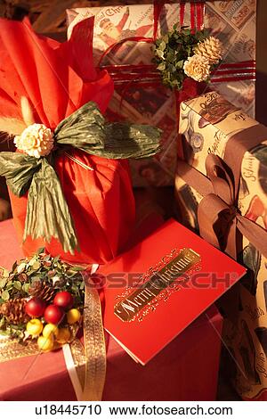 Christmas presents, close up View Large Photo Image Stock Image - Christmas presents, close up. Fotosearch
