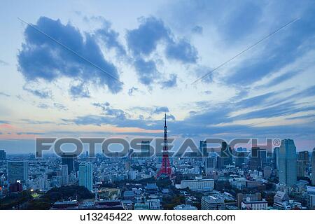 Cityscape of Minato Ward at dusk View Large Photo Image Stock Image - Cityscape of Minato Ward at dusk. Fotosearch