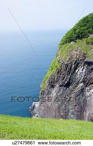 Stock Image - Cliff in Shiretoko. Fotosearch