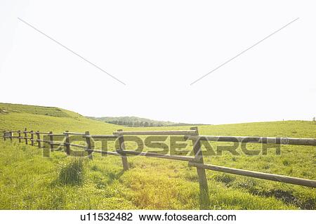 Fence in Pasture View Large Photo Image Stock Image - Fence in Pasture. Fotosearch