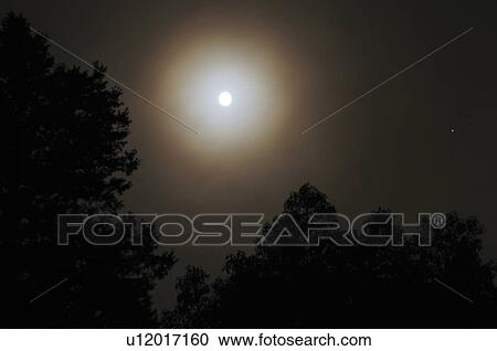 Stock Image - Full moon. Fotosearch