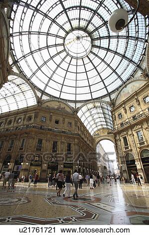 Stock Image - Galleria Vittorio Emanuele. Fotosearch