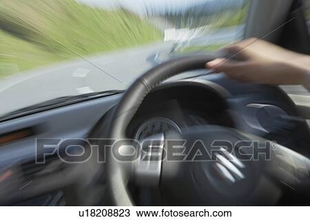 Hand Holding Steering Wheel View Large Photo Image Stock Image - Hand Holding Steering Wheel. Fotosearch