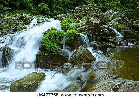 Hirataki waterfall View Large Photo Image Stock Photo - Hirataki waterfall. Fotosearch