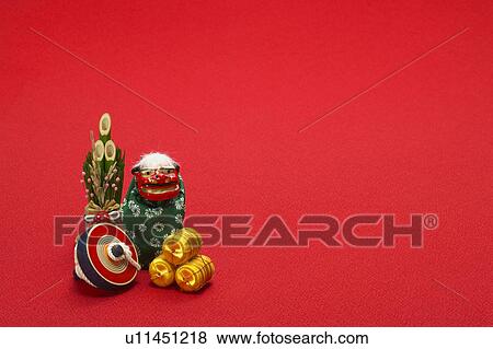 Stock Photo - Japanese New Year ornaments. Fotosearch