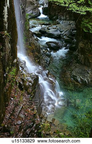 Stock Photo - Kannon waterfall. Fotosearch