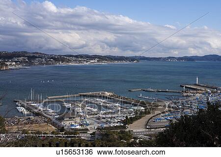 Stock Photograph - Marina at Shonan. Fotosearch