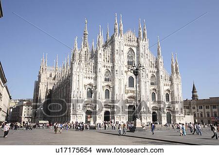 Milan Cathedral View Large Photo Image Picture - Milan Cathedral. Fotosearch