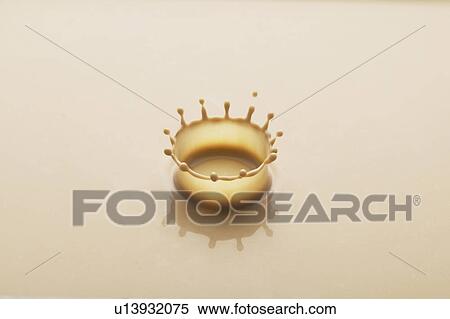 Stock Photography - Milk Coffee Crown. Fotosearch