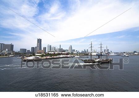 Minatomirai View Large Photo Image Stock Photography - Minatomirai. Fotosearch