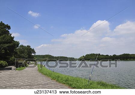 Stock Image - Mizumoto park in summer. Fotosearch