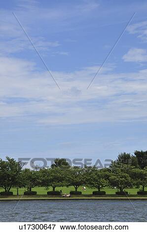 Stock Photo - Mizumoto park in summer. Fotosearch