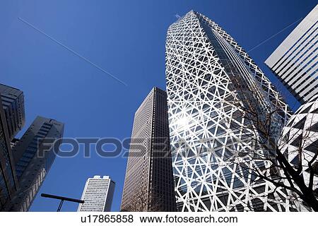 Mode Gakuen Cocoon Tower in Shinjuku View Large Photo Image Stock Photo - Mode Gakuen Cocoon Tower in Shinjuku. Fotosearch