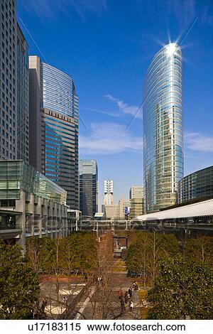 Stock Photography - Modern buildings in Shinagawa Ward. Fotosearch