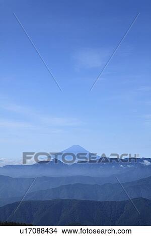 Picture - Mt. Fuji and mountains range. Fotosearch