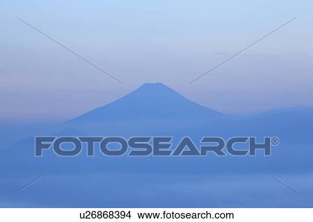 Picture - Mt. Fuji in the morning. Fotosearch