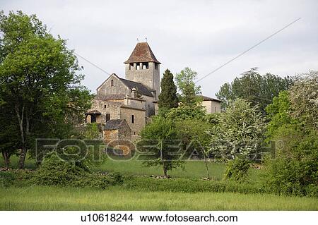 Old Church in Village, Lot et Garonne, France View Large Photo Image Picture - Old Church in Village, Lot et Garonne, France. Fotosearch