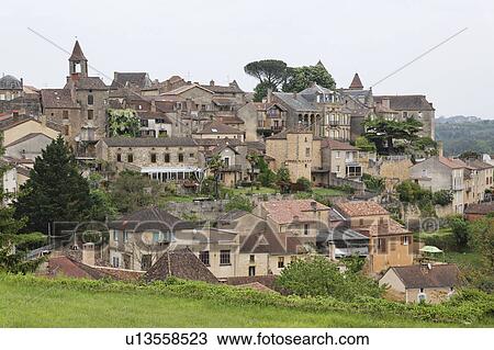 Old French Village, Dordogne, France View Large Photo Image Stock Image - Old French Village, Dordogne, France. Fotosearch