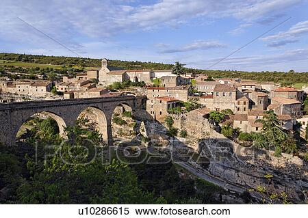 Stock Photography - Old French Village, Minerve, Herault, France. Fotosearch
