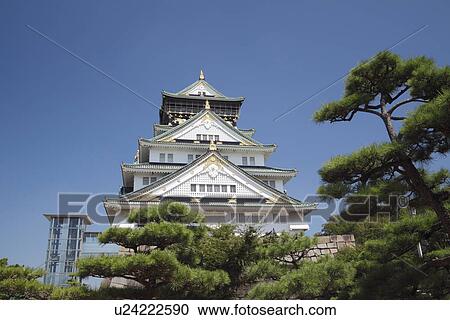 Stock Image - Osaka castle. Fotosearch