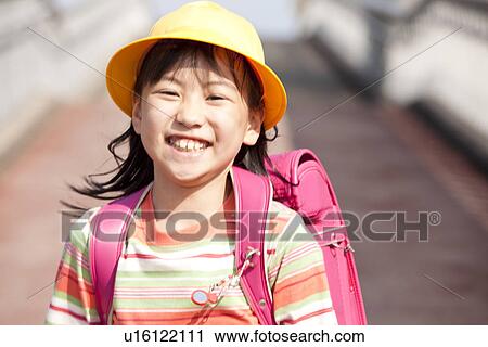 Stock Image - Portrait of a girl. Fotosearch