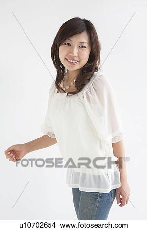 Picture - Portrait of a smiling woman. Fotosearch