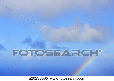 Rainbow in the Blue Sky, Hawaii, USA View Large Photo Image Stock Photography - Rainbow in the Blue Sky, Hawaii, USA. Fotosearch