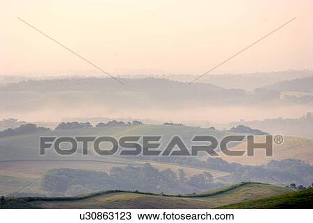 Ranch in the morning haze View Large Photo Image Stock Image - Ranch in the morning haze. Fotosearch