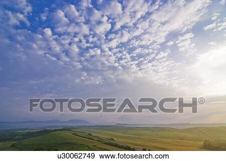 Stock Photo - Ranch in the morning. Fotosearch